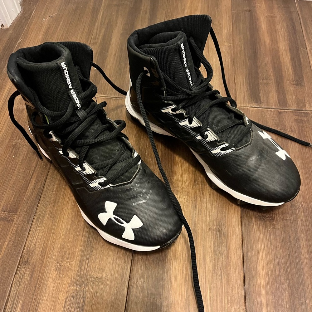 Under Armour high top football cleats